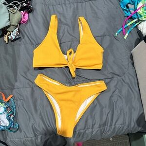 Yellow bikini
